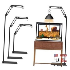 Reptile Heat Lamp Stand, Adjustable 15.7-74.3" 360  Swing Arm Light Holder XXL