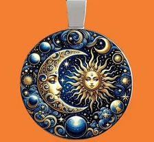 Celestial Necklace Stunning Design Stainless Steel Chain Fashion Jewellery NEW