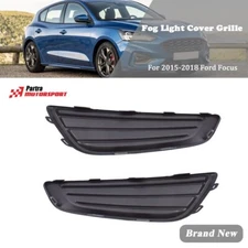 2pcs For 15-18 Ford Focus  Front Bumper Fog Light Cover Grille Frame Bezel Trim