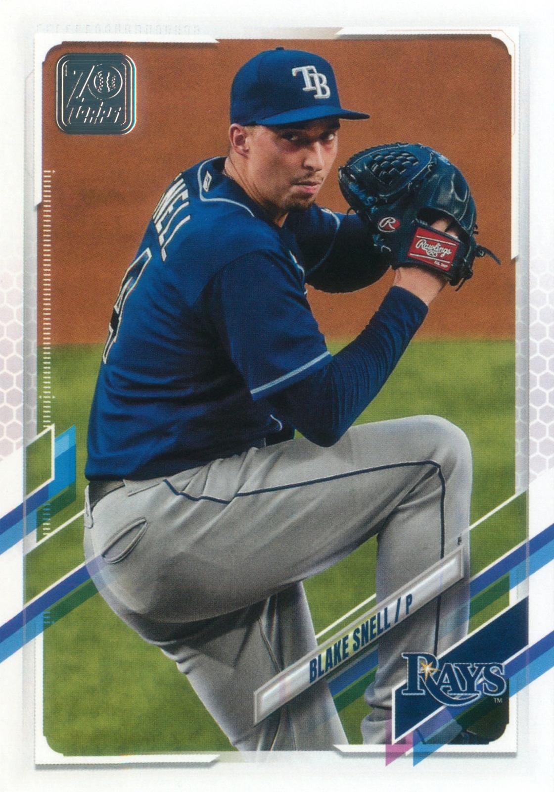 Blake Snell 2021 Topps Series 1 70th Anniversary Card #261 Tampa Bay Rays MLB