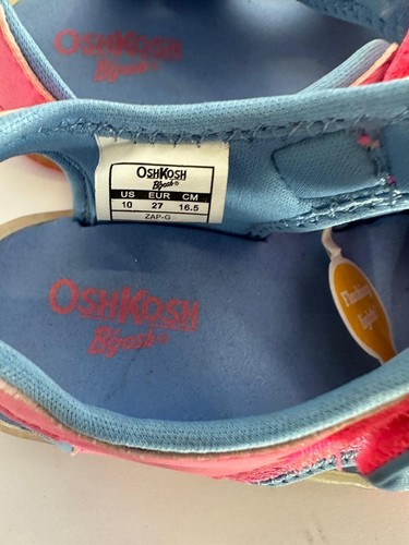 OshKosh B'Gosh Zap 2 Light-Up Shoes Girls Size 10 Pink Toddler Fisherman - Picture 5 of 6