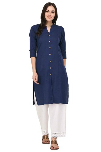 Blue Kurti White Plazo Pant | eBay