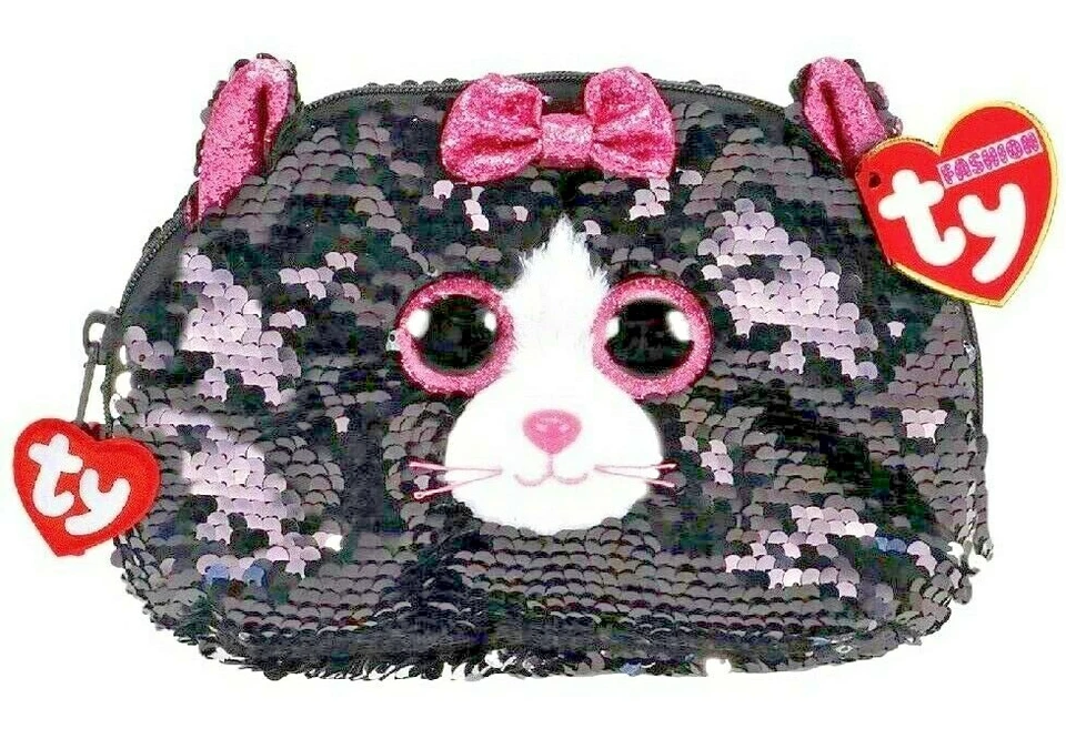 Ty Moda KIKI Gato Lentejuelas Niñas Accesorio Cartera Bolso ty Peluche Gorro Boos bebés Foto 4 de 4