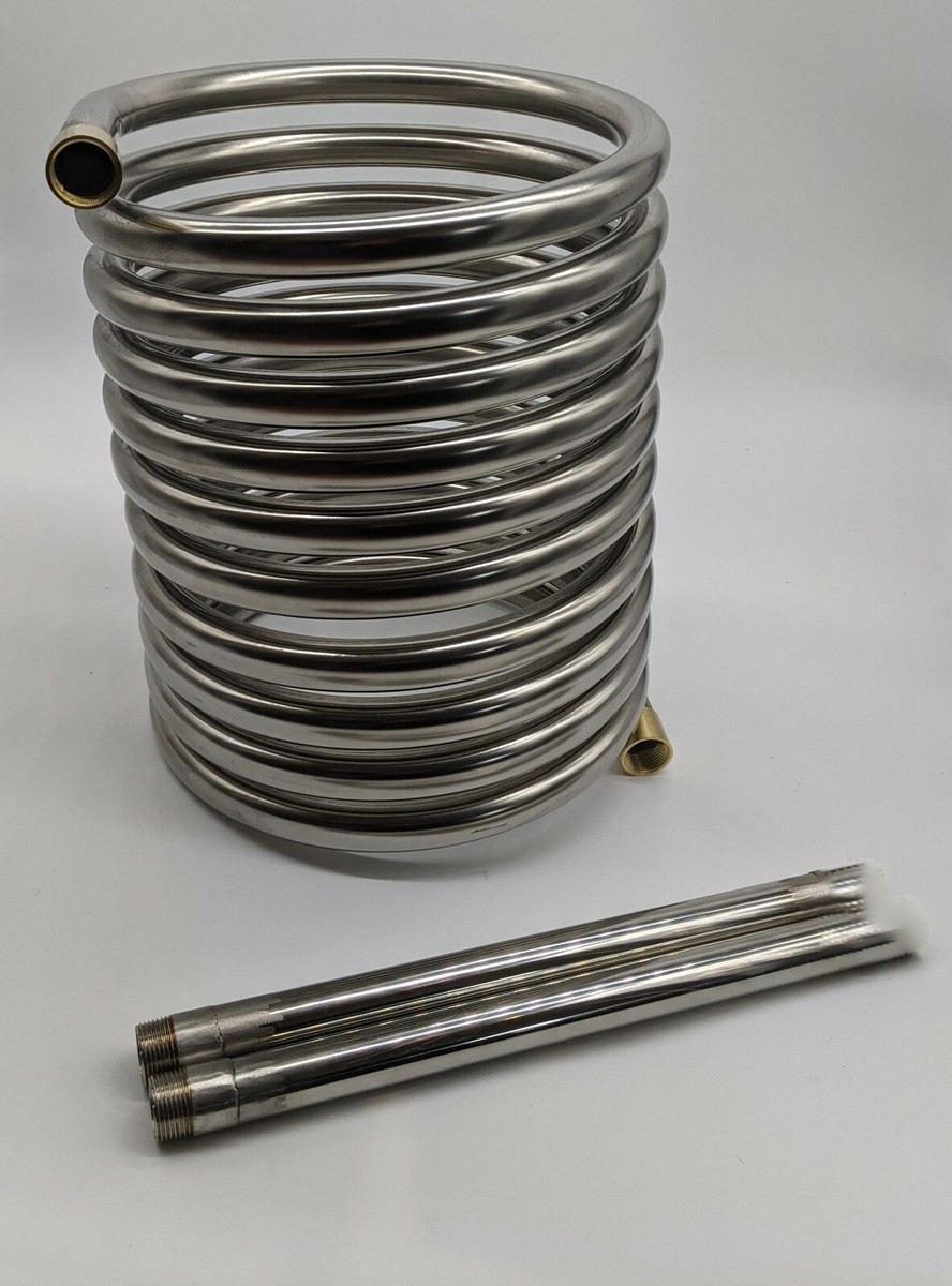 Giant stainless steel heater coil,12m x 32mm with detachable tails u0026 2m  hose | eBay