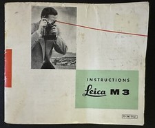 Original Instruction Manual for Leica M3 Camera 11-3d / Engl.
