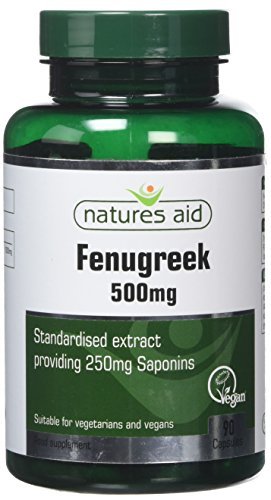 Капсулы с пажитником Natures Aid по 500 мг - в упаковке 90 штук