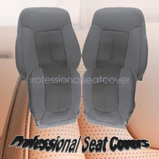 Driver & Passenger Bottom & Top Cloth Seat Cover Gray For 2011-2016 Ford F250 US