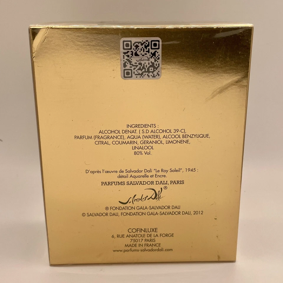 Туалетная вода для мужчин LE ROY SOLEIL EXTREME от Salvador Dali 3,4 унции 100 мл спрей, НОВАЯ В УПАКОВКЕ - Изображение 3 из 4