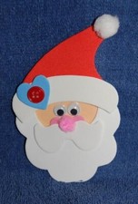 Foam Santa Refrigerator Magnet, Made in the USA