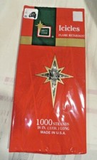 New - Brite Star Icicles - 1000 Strands 18" Long Flame Retardant Packages