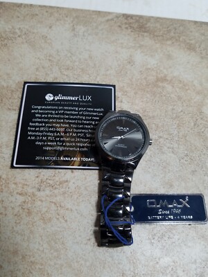 Omax Since 1946 Men's Watch # HBJ827 Dark Charcoal Stainless Omax Since 1946 Men's Watch # HBJ827 Dark Charcoal Stainless