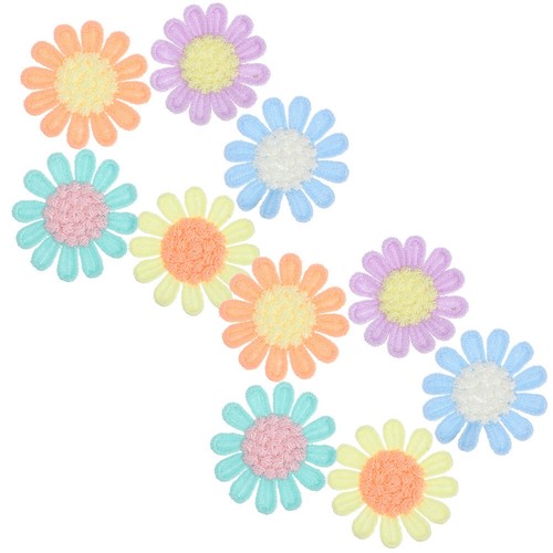 10Pcs Flower Patch Appliques Lovely Applique Clothes Sewing Accessories