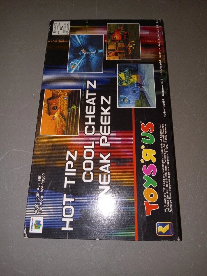 N64 Hotnewz Hot News Cinta VHS Guía Insider Nintendo 64 1999 Toys R Us Promo Foto 2 de 4