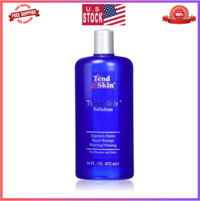 Tend Skin Care Solution, 16 Fl. Oz, Reduces Ingrown Hair & Razor Bumps Unscented
