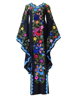 embroidered formal dresses Silk Embroidered Dress - Custom Style main image 1