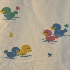 Baby Receiving Swaddling Blankets Set Of 2 Ducks THICK Cotton Flannel