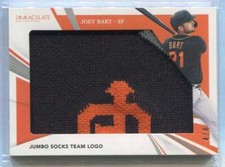 2022 Immaculate Collection Jumbo Jerseys Team Logo 6 Joey Bart Rookie Sock 4/4