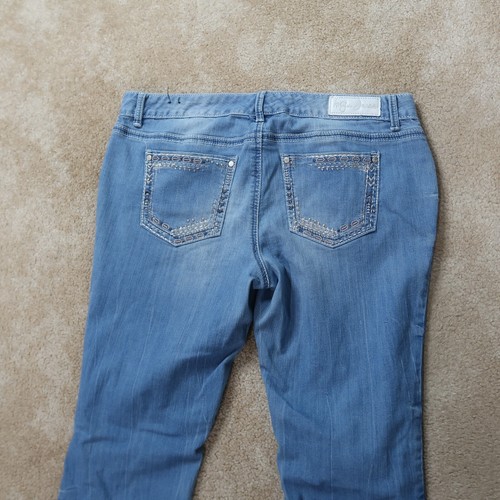 Ariya Bootcut Jeans Women's 15/16 Blue Stretch Denim Mid rise - Picture 4 of 10