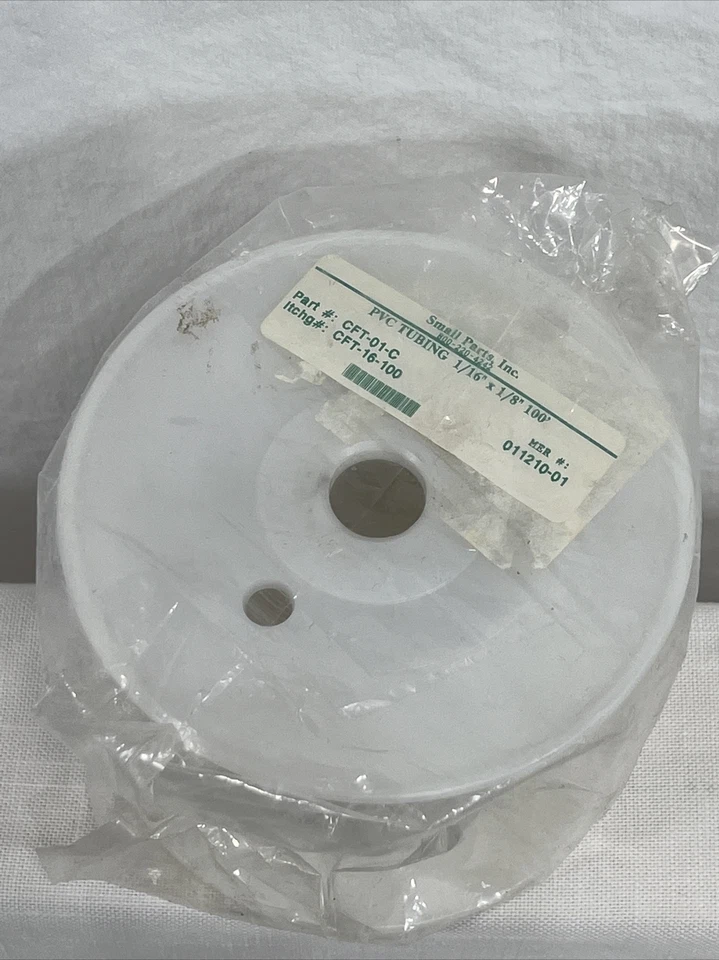 PVC Tubing, Clear, 1/4" OD x 1/8" ID x 1/16" Wall x 100 Foot Coil - Image 2 of 3