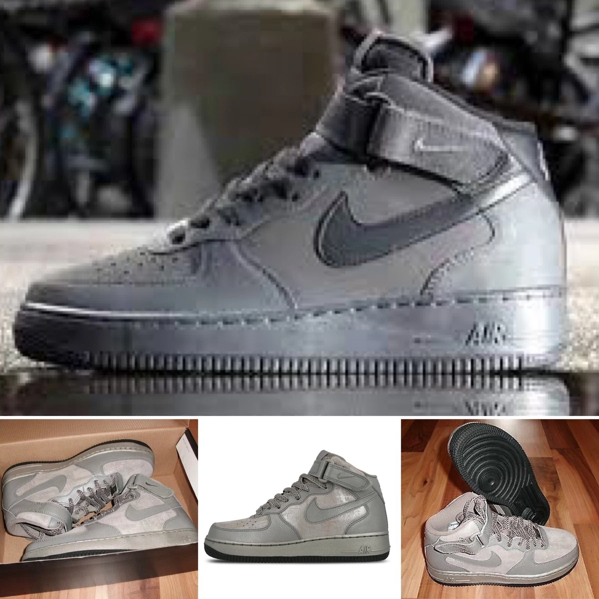 Nike Air Force 1 Mid - Dark Charcoal - Black 