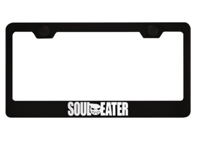 SOUL EATER Metal License Plate Frame | Reflective White | Japanese Anime | Ghost