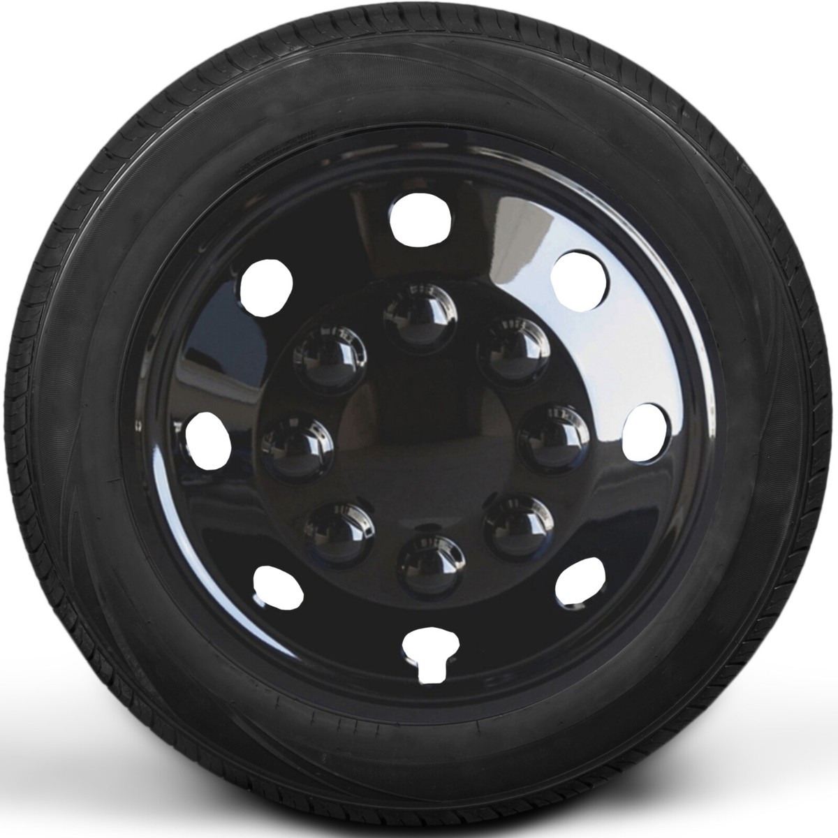 Radkappen Set Für Fiat Ducato 16 Zoll - 4 Stück Schwarz Für Wohnmobile & Lieferwagen