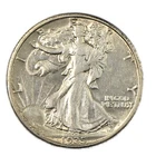 1935-D Denver Walking Liberty Silver Half 50c Almost Uncirculated AU+