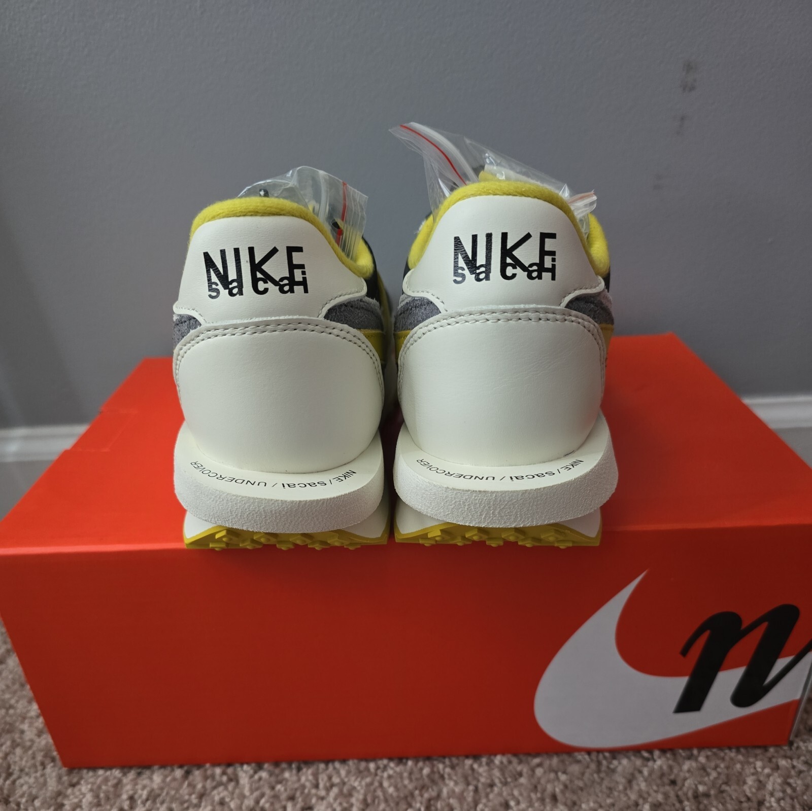 SACAI X NIKE Taglia 8 Nike sacai x Undercover x LDWaffle Bright Citron
