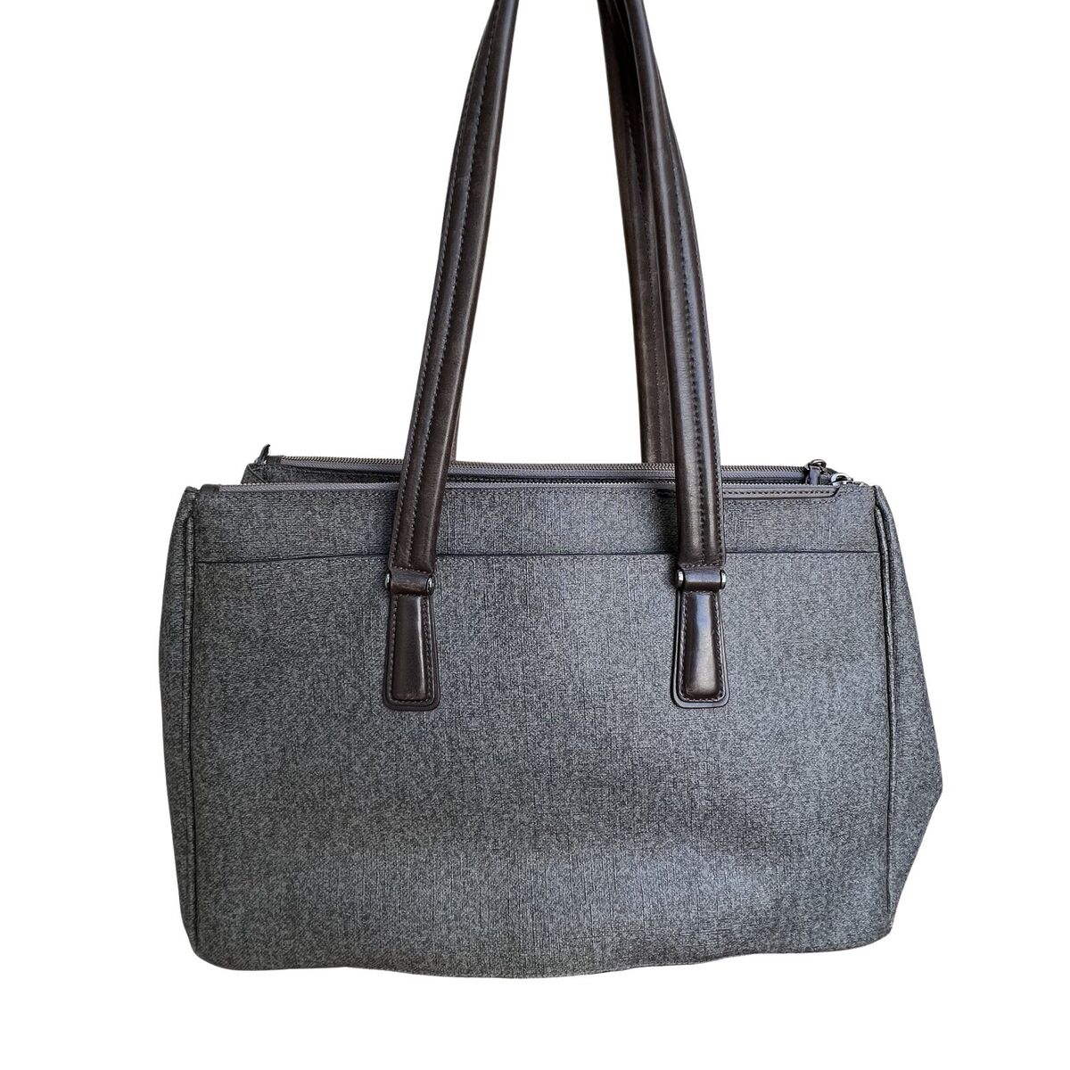 Tumi Sinclair Ana Large Double Zip Business Tote Bag Gray Tumi Sinclair Ana Large Double Zip Business Tote Bag Gray
