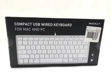 Macally Compact Wired Keyboard for Mac and PC NJL022171 