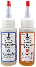 Brampton Multi-Purpose Epoxy Quick 30-Minute Set Waterproof 2-Part Epoxy Glue...