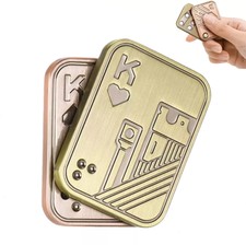 Metal Fidget Toys Magnetic Slider Poker Push Card Anxiety Stress Relief Toys