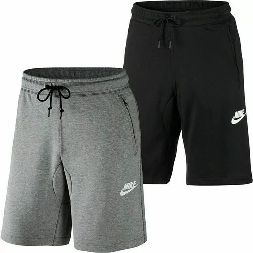 Nike New Men's AV15 Fleece Zipped Knee Length Shorts
