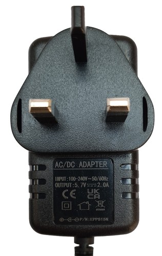 ROLAND AIRA VT-3 VOICE TRANSFORMER 5.7V 2A UK POWER SUPPLY ADAPTER REPLACEMENT - Picture 2 of 3