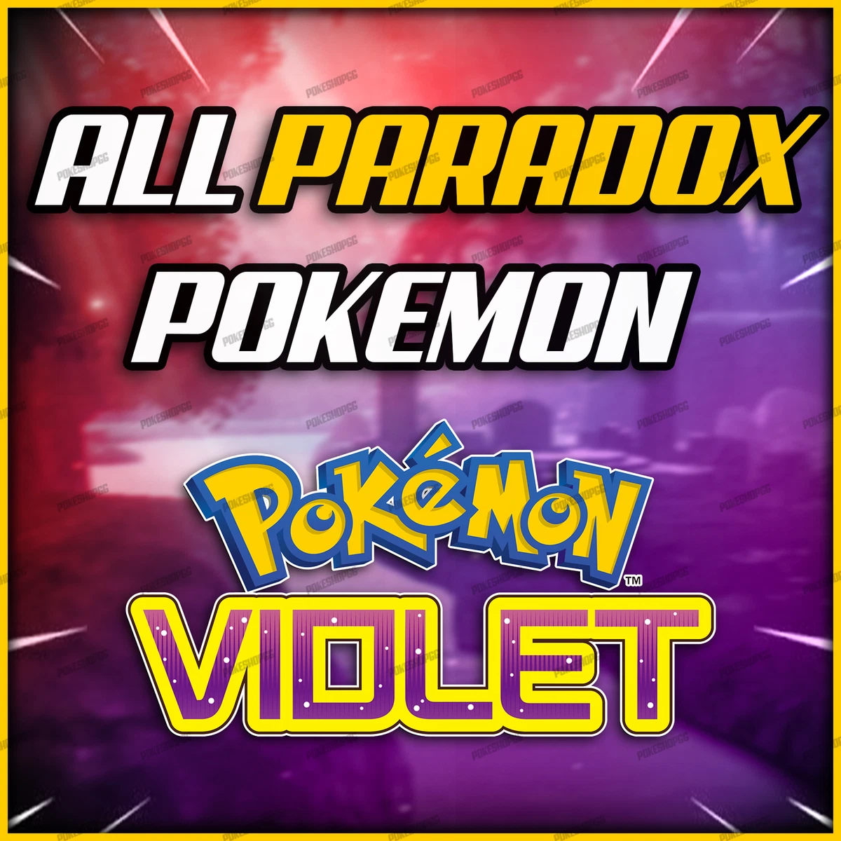 Pokemon Scarlet and Violet ✨Shiny 6IV Paradox Pokemon (ALL SCARLET  EXCLUSIVES)✨