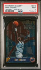 1999-00 Topps Gallery Karl Malone Gallery Of Heroes #GH10 PSA 9 MS86
