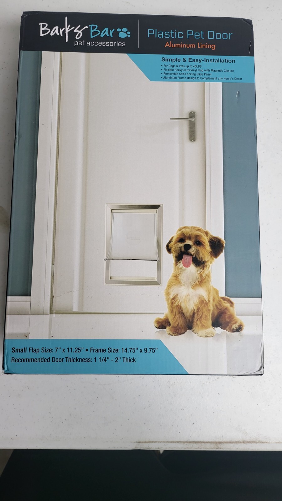 BarksBar Small Plastic Dog Door with Aluminum Lining 7" x 11.25" Flap size eBay