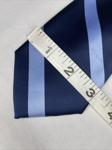 Nautica necktie men's blue striped polyester tie - Picture 4 of 5