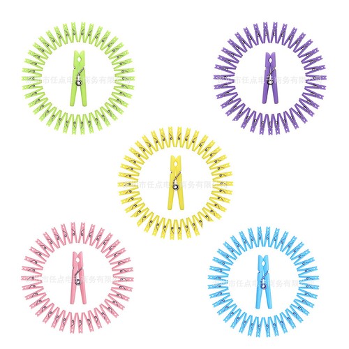 US 50 Pcs Colorful Clothespin Party Game Scatter Decorations Baby Shower Favors - 第 7/20 張圖片