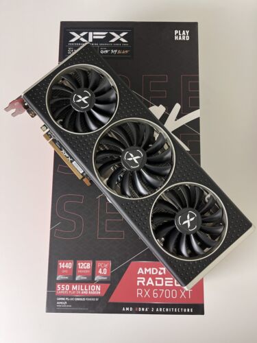 XFX SPEEDSTER QICK 319 Radeon RX 6700 XT ULTRA 12GB GDDR6 Grafikkarte - Afbeelding 1 van 8