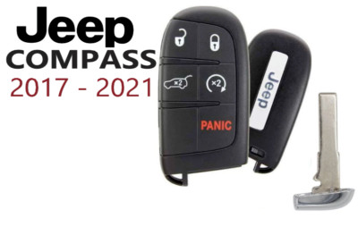 NEW Smart Key For Jeep Compass 2017 - 2021  5 button  M3N-40821302 4A Chip