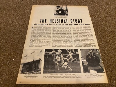 PPOBK28 ARTIKEL & BILDER. DIE OLYMPISCHE SPIELE HELSINKI Geschichte