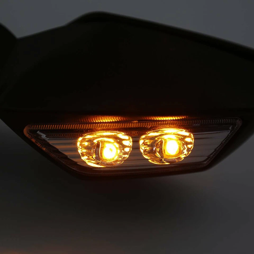 Espejos retrovisores con señales de giro LED aptos para Kawasaki Ninja H2 ZX1000 2015-2018 Foto 2 de 4