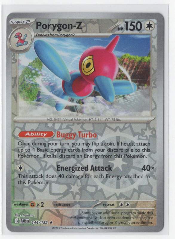 Pokemon Paradox Rift 144/182 Porygon-Z Reverse Holo