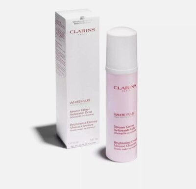 Clarins White Plus Brightening Creamy Mousse Cleanser (5oz) - REF# 80018455