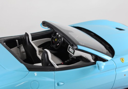 MR Collection FE13AB 1/18 Ferrari California T Abierto Techo Bebé Azul Modelo - Imagen 10 de 10