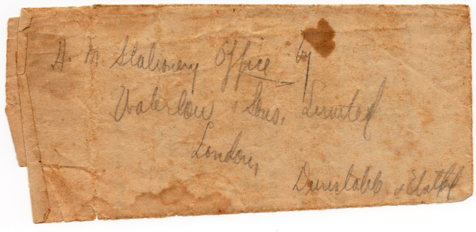 Antique Folded Letter Duplicate – Barboursville, Virginia to London – Religious