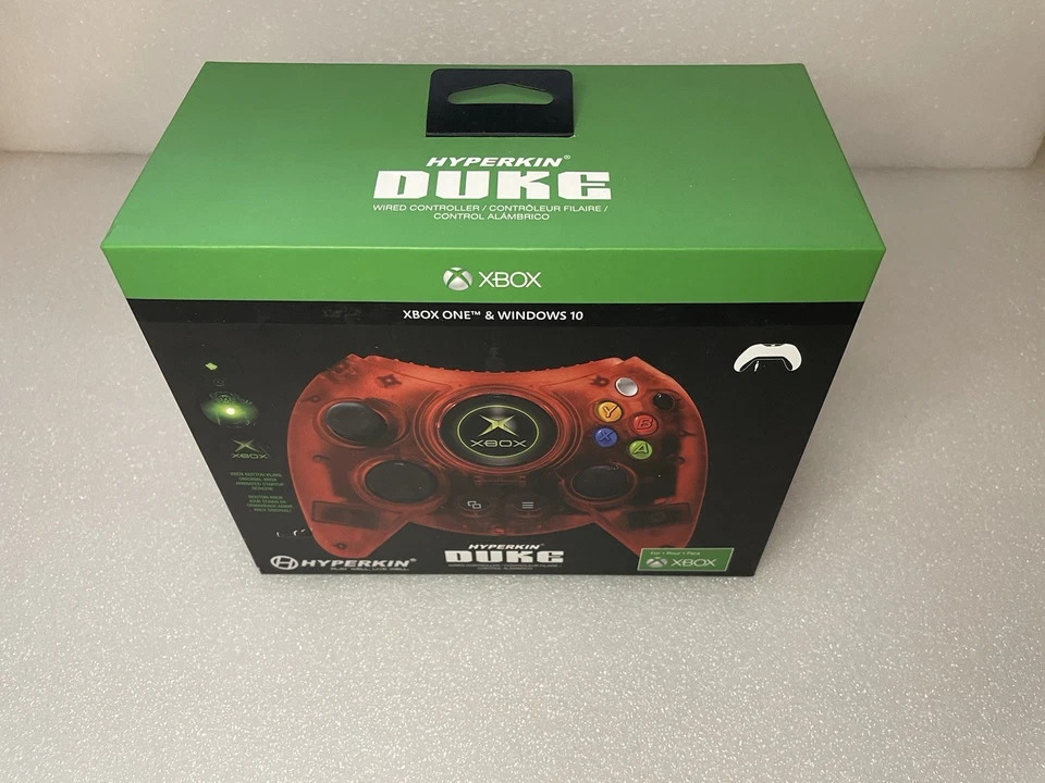 Hyperkin Duke Wired Controller for Xbox One & Win 10, Transparent Red - NEW - Image 2 of 4