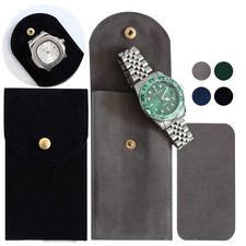 Besforu 4 PCS Watch Travel Case for Men and Women Portable Velvet Watch Pouch...