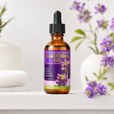 Bakuchiol Facial Oil Plant Retinol Alternative Jojoba Oil Vitamin E 2oz